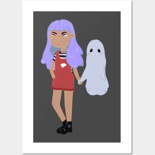 Girl & Ghost Posters and Art